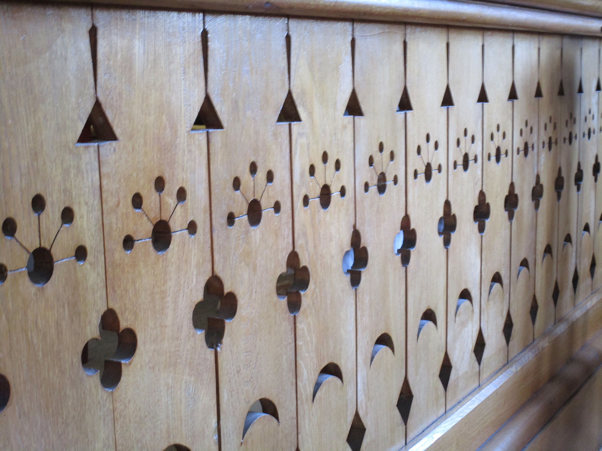 Woodwork in the church